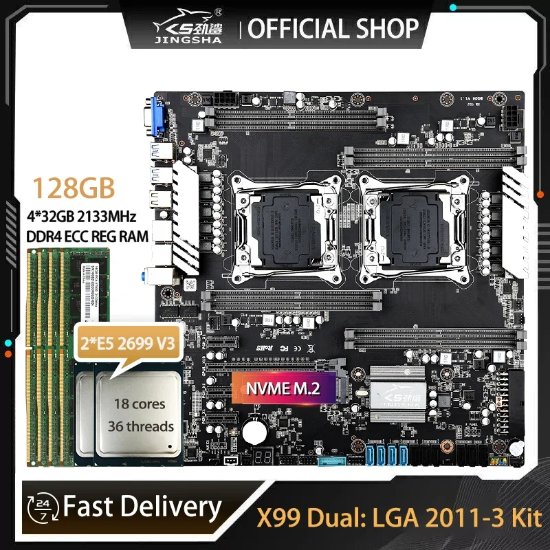 Set doppia scheda madre X99 co - E5 2699 V4 recensione e prezzo