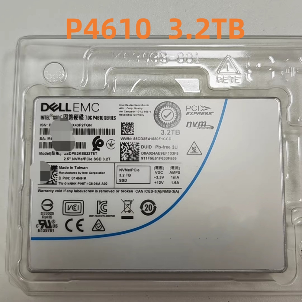 Originale DC P4610 Serie 1.6TB - U.2 Nvme Ssd 7.68Tb recensione e prezzo